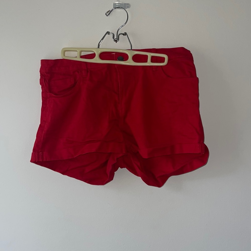Red shorts